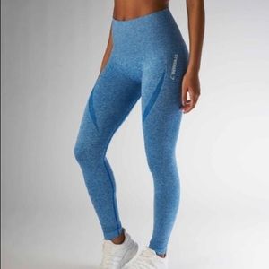 Blue Marl Seamless Gymshark Leggings